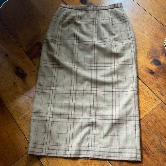 Pendleton Women's 100% Virgin Wool Plaid Maxi Skirt Size 12 Made in USA Vintage - Picture 3 of 9